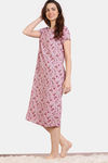Zivame Bloom Hive Woven Mid Length Nightdress - Prairie Sunset — thumbnail 3